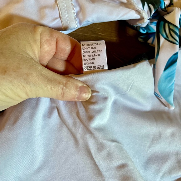 🏖️Saodimallsu Vintage 2 Piece Swimsuit High Neck High Waisted🏖️ NIP - Picture 9 of 13